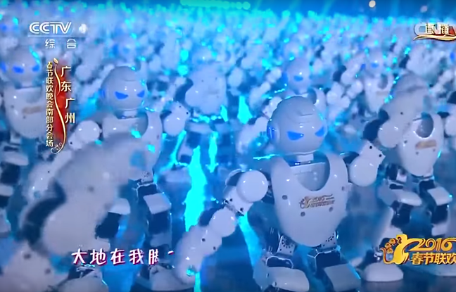 Une troupe de 540 robots a dansé pour fêter le nouvel an chinois le 7 février 2016. Une troupe de 540 robots a dansé pour fêter le nouvel an chinois le 7 février 2016.