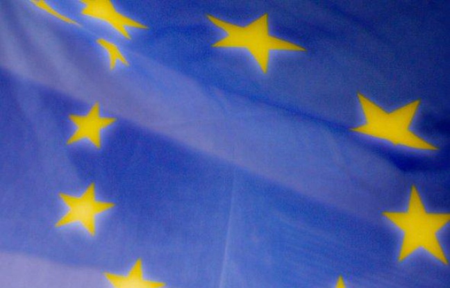 Le drapeau européen. Le drapeau européen.