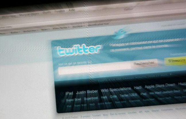 Illustration: Page d'accueil du réseau social Twitter. Illustration: Page d'accueil du réseau social Twitter.
