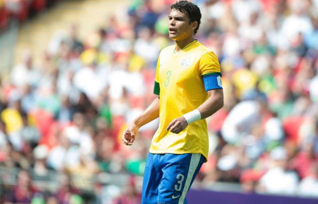 Thiago Silva lors du tournoi olympique avec le Brésil, le 11 août 2012 à Londres. Thiago Silva lors du tournoi olympique avec le Brésil, le 11 août 2012 à Londres.