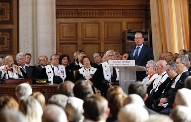 François Hollande devant la Cour des comptes le 7 septembre 2012. François Hollande devant la Cour des comptes le 7 septembre 2012.