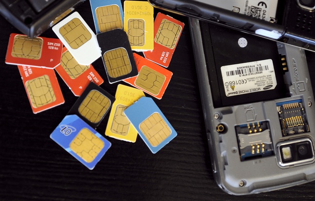 Des cartes SIM de téléphone portable. Des cartes SIM de téléphone portable.
