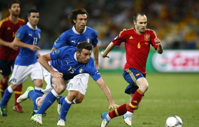 Andres Iniesta lors de la finale de l'Euro, le 1 juillet 2012 Andres Iniesta lors de la finale de l'Euro, le 1 juillet 2012