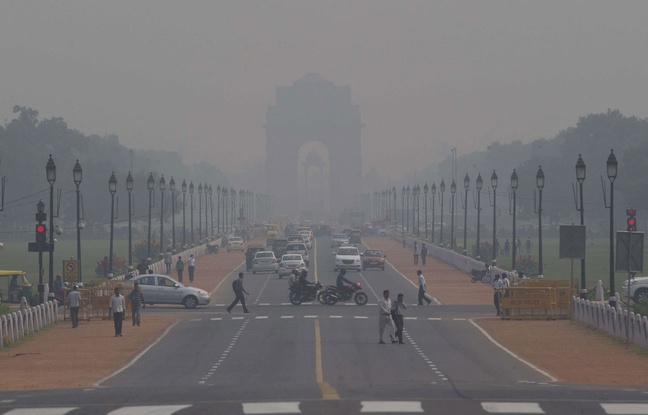 Pollution atmosphérique à New Delhi, le 9 novembre 2015. Pollution atmosphérique à New Delhi, le 9 novembre 2015.