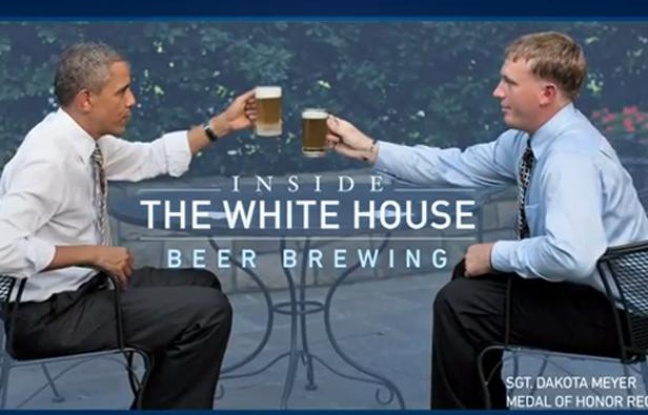 La recette de la bière de la Maison blanche révélée en vidéo. La recette de la bière de la Maison blanche révélée en vidéo.