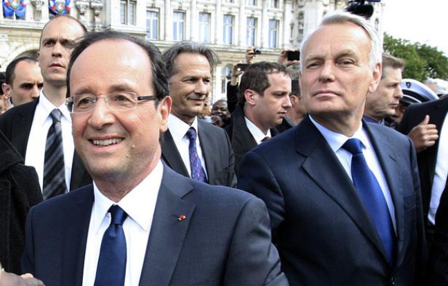 François Hollande et Jean-Marc Ayrault, le 15 mai 2012 à Paris. François Hollande et Jean-Marc Ayrault, le 15 mai 2012 à Paris.