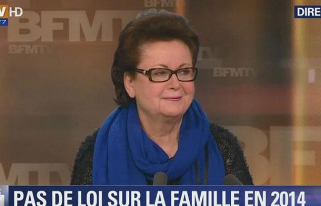Christine Boutin sur le plateau de BFM TV le 3 février 2014. Christine Boutin sur le plateau de BFM TV le 3 février 2014.