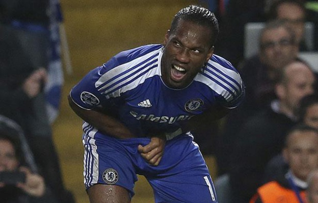Didier Drogba lors de Chelsea - Barcelone, le 18 avril 2012 Didier Drogba lors de Chelsea - Barcelone, le 18 avril 2012