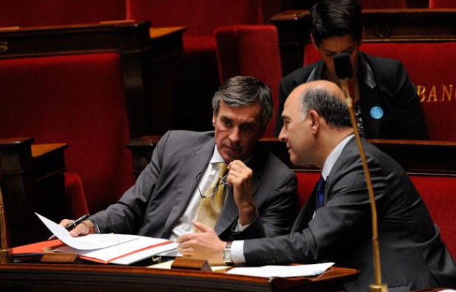 Jérôme Cahuzac et Pierre Moscovici à l'Assemblée nationale, le 16 juillet 2012. Jérôme Cahuzac et Pierre Moscovici à l'Assemblée nationale, le 16 juillet 2012.