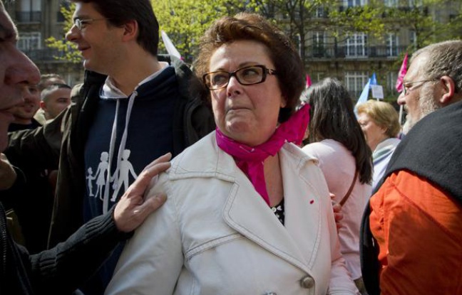 Christine Boutin lors de la «Manif pour tous» à Paris, le 21 avril 2013. Christine Boutin lors de la «Manif pour tous» à Paris, le 21 avril 2013.