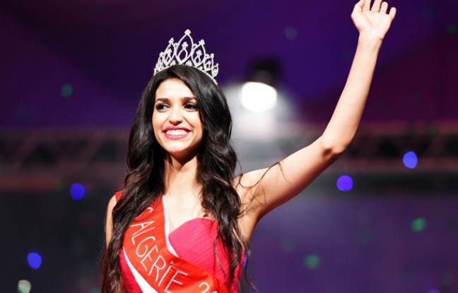 Fatma Zohra Chouib, sacrée Miss Algérie 2014 le 5 septembre 2014. Fatma Zohra Chouib, sacrée Miss Algérie 2014 le 5 septembre 2014.