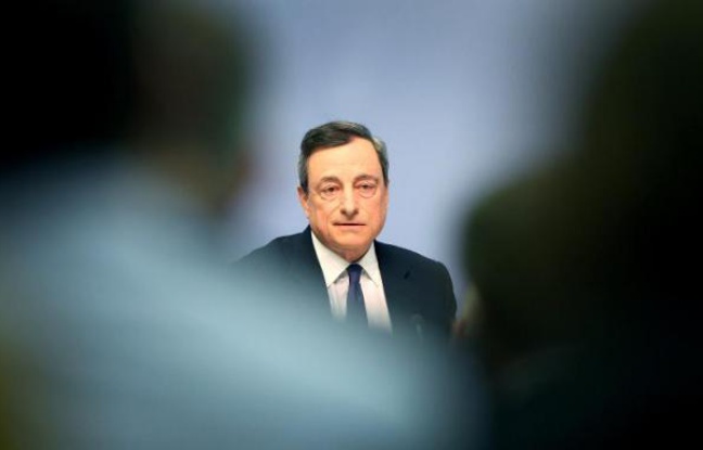 Mario Draghi, pr & # XE9, President of the Central Bank European & # XE9; enne holds its traditional conf & # XE9; Press conference & # xE0; after the r & # XE9; union of the Governing Council, April 15, 2015 & # xE0; Frankfurt 