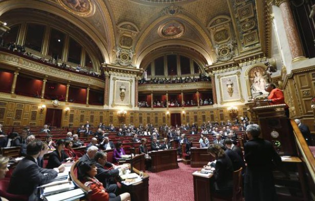 Christiane Taubira, lors de l'ouverture des débats sur le «mariage pour tous» au Sénat, le 4 avril 2013. Christiane Taubira, lors de l'ouverture des débats sur le «mariage pour tous» au Sénat, le 4 avril 2013.