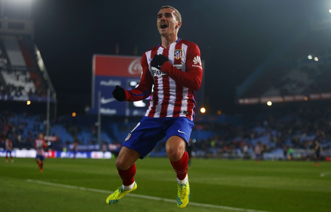 Antoine Griezmann, l'attaquant de l'Atlético Madrid, le 14 janvier 2016. Antoine Griezmann, l'attaquant de l'Atlético Madrid, le 14 janvier 2016.