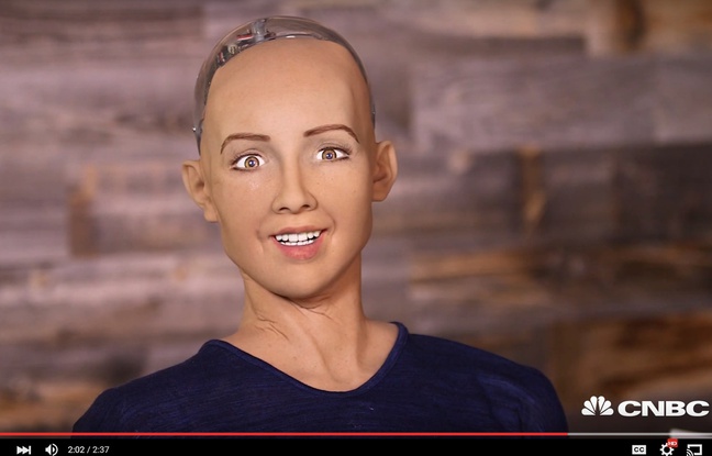 Le robot Sophia, de Hanson Robotics. Le robot Sophia, de Hanson Robotics.