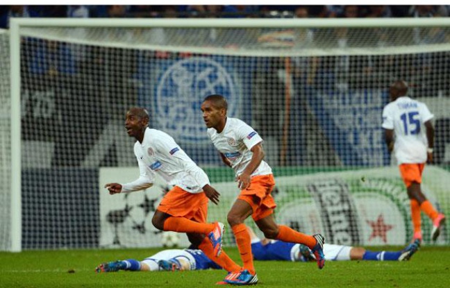 Souleymane Camara égalise contre Schalke 04 en Ligue des champions (2-2), le 3 octobre 2012 à Gelsenkirchen. Souleymane Camara égalise contre Schalke 04 en Ligue des champions (2-2), le 3 octobre 2012 à Gelsenkirchen.