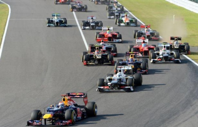 L'Allemand Sebastian Vettel (Red Bull) a remporté dimanche le Grand Prix du Japon, 15e manche du Championnat du monde de Formule 1, devant le Brésilien Felipe Massa (Ferrari) et le Japonais Kamui Kobayashi (Sauber), sur le circuit de Suzuka. L'Allemand Sebastian Vettel (Red Bull) a remporté dimanche le Grand Prix du Japon, 15e manche du Championnat du monde de Formule 1, devant le Brésilien Felipe Massa (Ferrari) et le Japonais Kamui Kobayashi (Sauber), sur le circuit de Suzuka.