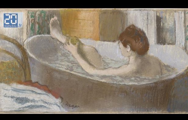 Femme dans une baignoire, de Degas. Femme dans une baignoire, de Degas.