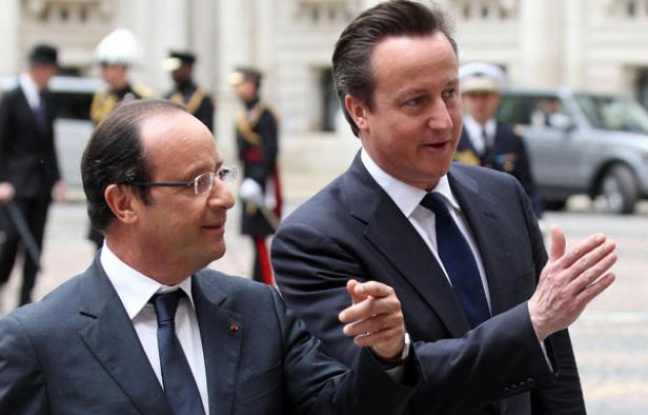 François Hollande et David Cameron le 10 juillet à Londres. François Hollande et David Cameron le 10 juillet à Londres.