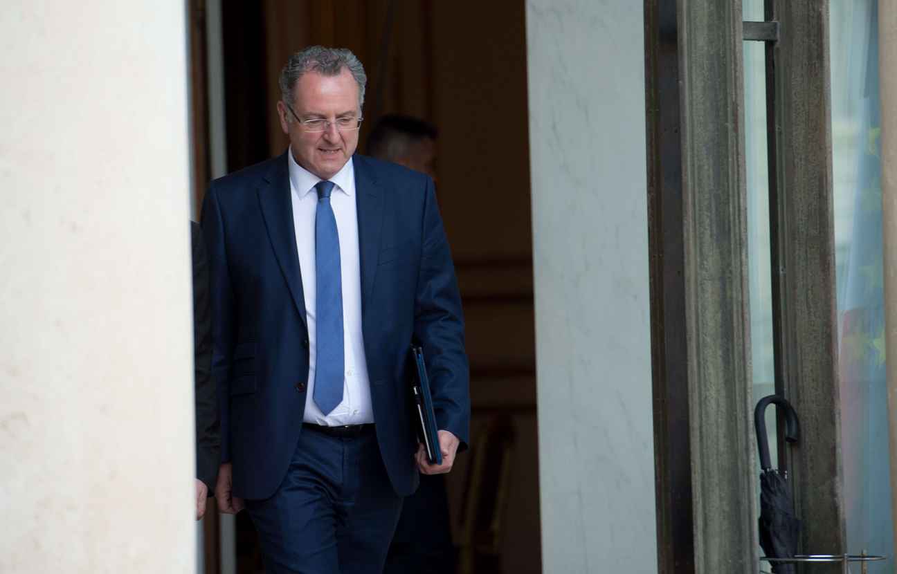 Richard Ferrand à la sortie du Conseil des ministres le 31 mai 2017