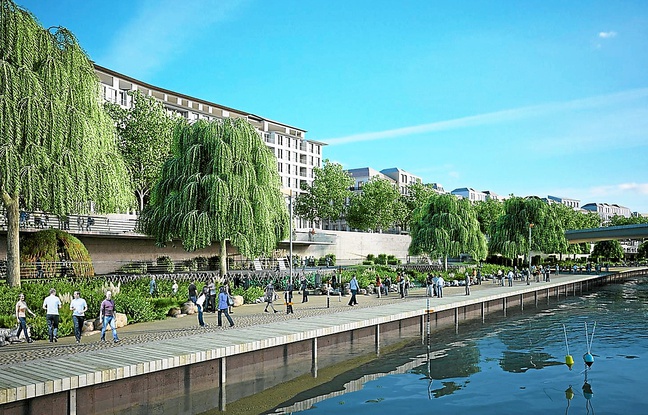 Les bords de Saône seront aménagés en promenade végétale. Les bords de Saône seront aménagés en promenade végétale.