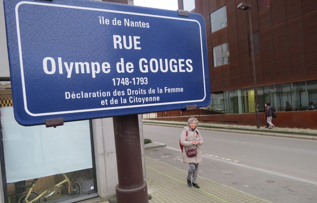 Rue Olympe de Gouges, sur l'île de Nantes. Rue Olympe de Gouges, sur l'île de Nantes.