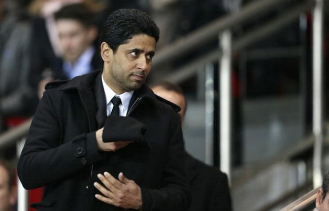 Nasser Al-Khelaïfi, le président du PSG, en janvier 2014, au Parc des Princes. Nasser Al-Khelaïfi, le président du PSG, en janvier 2014, au Parc des Princes.