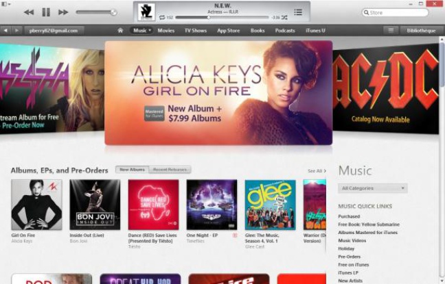L'interface d'iTunes 11. L'interface d'iTunes 11.