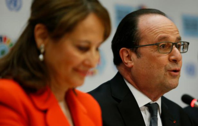 Le président français François Hollande et la ministre française de l'Environnement, Ségolène Royal, le 22 avril 2016 à New York Le président français François Hollande et la ministre française de l'Environnement, Ségolène Royal, le 22 avril 2016 à New York