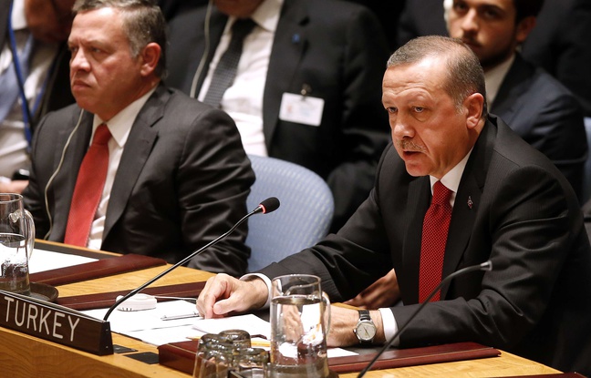 Recep Tayyib Erdogan, le président turc, le 24 septembre 2014, aux Nations Unies, à New York. Recep Tayyib Erdogan, le président turc, le 24 septembre 2014, aux Nations Unies, à New York.