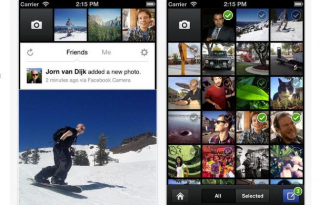 Capture d'écran de Facebook Camera sur l'Apple Store. Capture d'écran de Facebook Camera sur l'Apple Store.