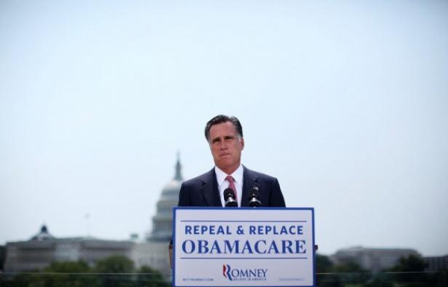 Le candidat républicain à la Maison Blanche, Mitt Romney, a répété jeudi qu'il abolirait la réforme de la santé de Barack Obama dès son premier jour à la tête des Etats-Unis s'il bat en novembre le président sortant. Le candidat républicain à la Maison Blanche, Mitt Romney, a répété jeudi qu'il abolirait la réforme de la santé de Barack Obama dès son premier jour à la tête des Etats-Unis s'il bat en novembre le président sortant.