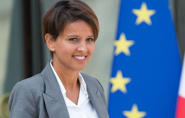 Najat Vallaud-Belkacem sortant de l'Elysée, le 20 août 2014. Najat Vallaud-Belkacem sortant de l'Elysée, le 20 août 2014.