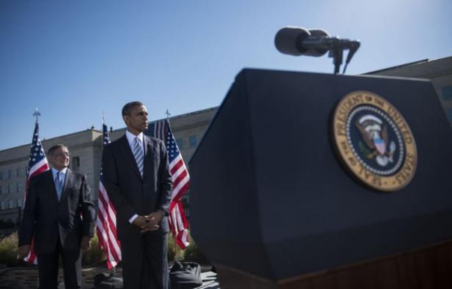 Le président des Etats-Unis Barack Obama a salué mardi une Amérique plus forte et plus unie, alors que le pays célébrait sobrement le 11e anniversaire des attentats du 11-Septembre, témoignant d'un certain apaisement au fil des ans. Le président des Etats-Unis Barack Obama a salué mardi une Amérique plus forte et plus unie, alors que le pays célébrait sobrement le 11e anniversaire des attentats du 11-Septembre, témoignant d'un certain apaisement au fil des ans.