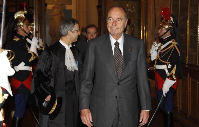 Jacques Chirac, le 6 janvier 2011, à la Cour des Comptes à Paris. Jacques Chirac, le 6 janvier 2011, à la Cour des Comptes à Paris.