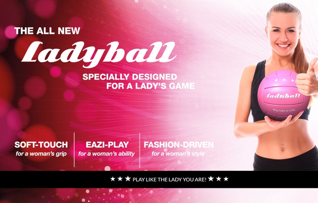 Capture d'écran du site Ladyball. Capture d'écran du site Ladyball.