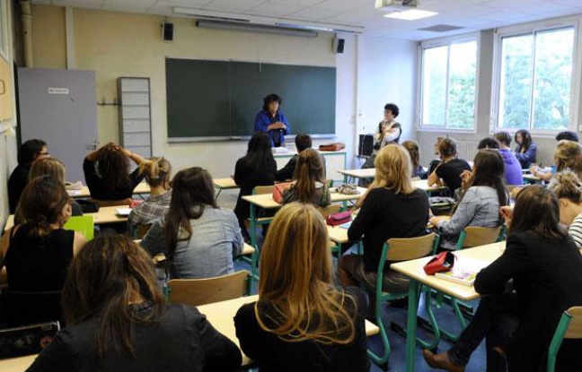 Illustration: Une classe de lycéens. Illustration: Une classe de lycéens.