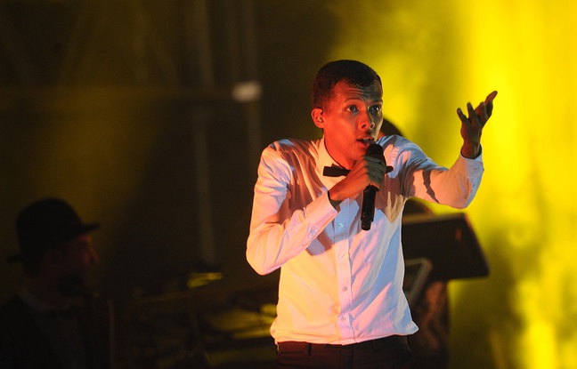 Stromae à Kigali au Rwanda pour la dernière étape de sa tournée africaine, le 17 octobre 2015.