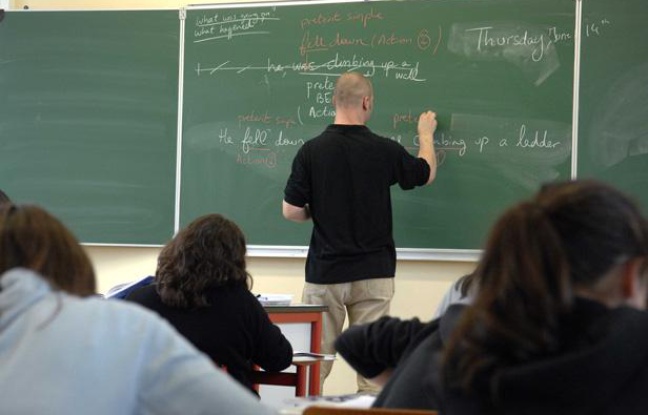 Cours d'anglais, illustration. Cours d'anglais, illustration.