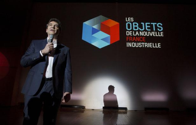 Arnaud Montebourg, ministre du redressement productif, présentait les objets de la «nouvelle france industrielle» avec les entreprises Michelin, Stentys et Deinove, le 19 février 2013 au ministere des finances à Bercy. Arnaud Montebourg, ministre du redressement productif, présentait les objets de la «nouvelle france industrielle» avec les entreprises Michelin, Stentys et Deinove, le 19 février 2013 au ministere des finances à Bercy.