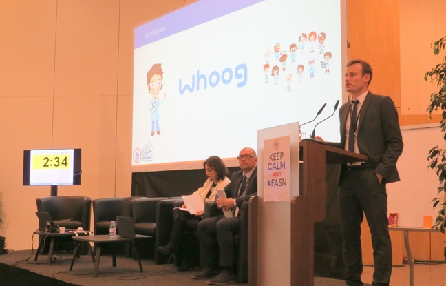 L'entreprise Whoog lors de sa présentation L'entreprise Whoog lors de sa présentation