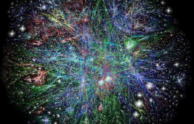 Une carte partielle d'Internet Une carte partielle d'Internet