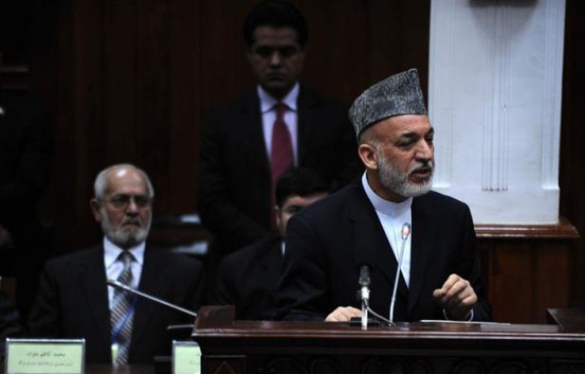 Le président afghan Hamid Karzaï a présenté jeudi devant le Parlement une image désenchantée de son pays après plus de dix ans de présence occidentale, s'alarmant notamment de la hausse du nombre d'attaques contre ses forces de sécurité, censées protéger seules le pays après 2014. Le président afghan Hamid Karzaï a présenté jeudi devant le Parlement une image désenchantée de son pays après plus de dix ans de présence occidentale, s'alarmant notamment de la hausse du nombre d'attaques contre ses forces de sécurité, censées protéger seules le pays après 2014.