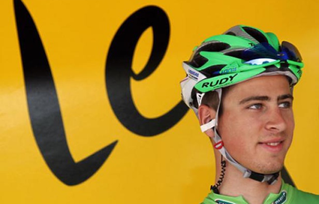 Le Slovaque Peter Sagan, le 4 juillet 2012 à Abbeville. Le Slovaque Peter Sagan, le 4 juillet 2012 à Abbeville.