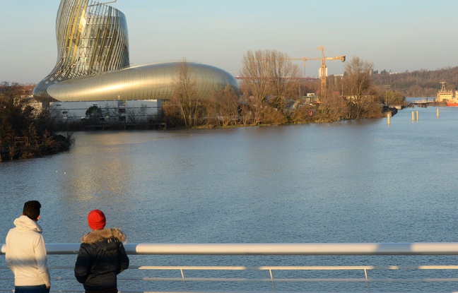 La cité du vin ouvrira au public en juin 2016. / AFP / MEHDI FEDOUACH La cité du vin ouvrira au public en juin 2016. / AFP / MEHDI FEDOUACH