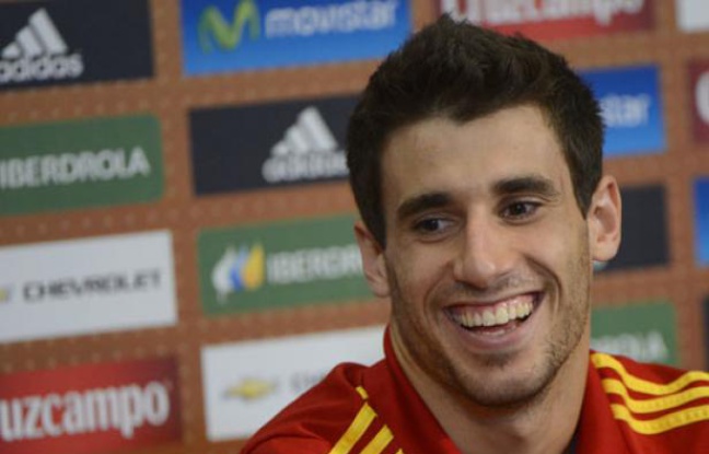 Javi Martinez en conférence de presse, le 21 juin 2012 à Gniewino (Pologne). Javi Martinez en conférence de presse, le 21 juin 2012 à Gniewino (Pologne).