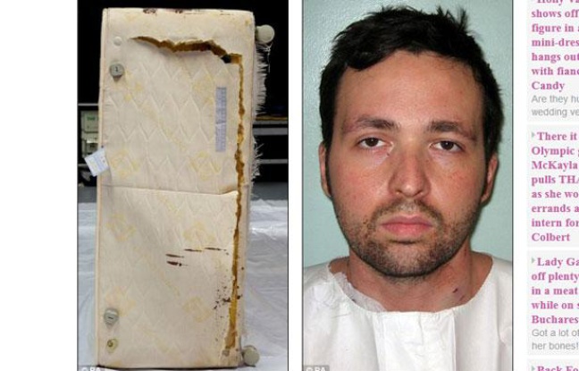 Capture d'écran du site du Daily Mail montrant le meurtrier Attila Ban et le lit dans lequel il s'est caché durant deux jours. Capture d'écran du site du Daily Mail montrant le meurtrier Attila Ban et le lit dans lequel il s'est caché durant deux jours.
