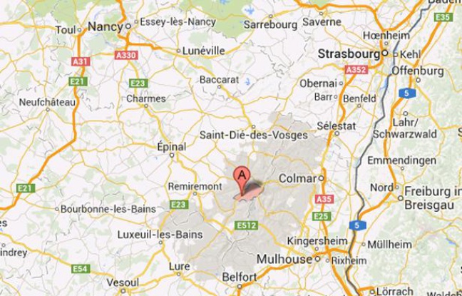 Google map de La Bresse, dans les Vosges. Google map de La Bresse, dans les Vosges.