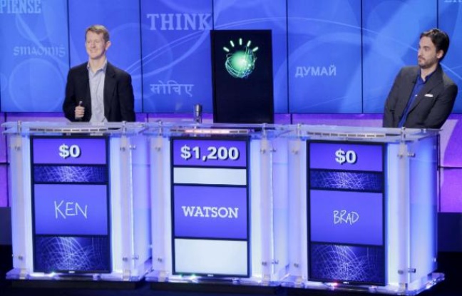 Watson, le superordinateur d'IBM, face à deux champions du jeu Jeopardy Watson, le superordinateur d'IBM, face à deux champions du jeu Jeopardy