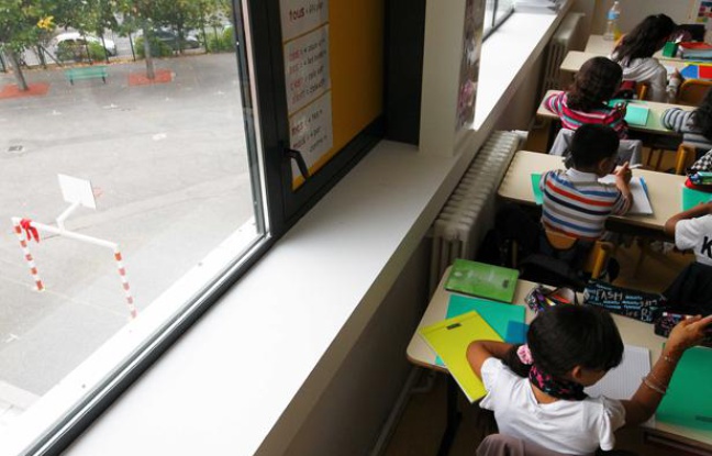 Illustration: Des élèves en classe de primaire. Illustration: Des élèves en classe de primaire.